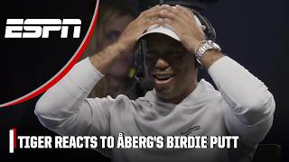 Tiger Woods couldn’t believe Ludvig Åberg's 32-foot birdie putt | TGL on ESPN