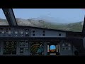Windshear and go-around during approach to Dubrovnik (LDDU) with RealTurb add-on!