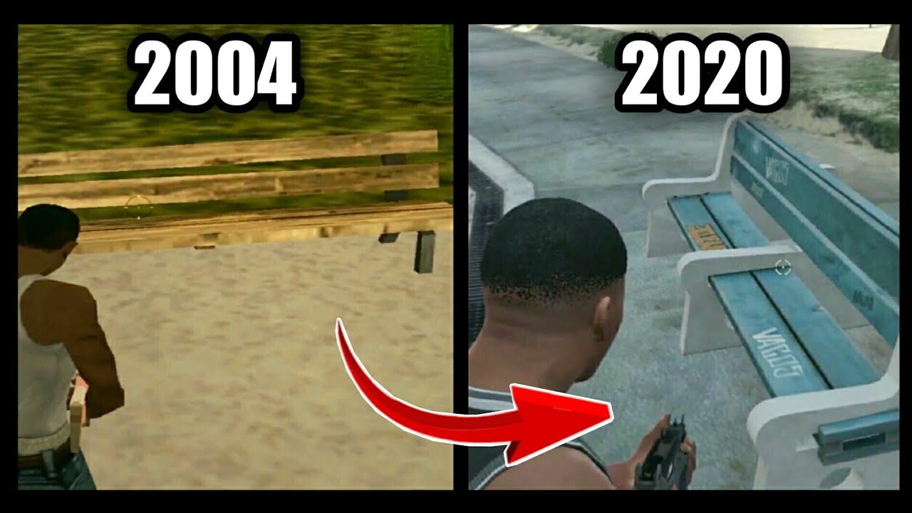 Gta park chair evolution 2004 - 2020 ( gta logic | Gta 5 vs Gta sun andreas | Gta 5 | Gta )