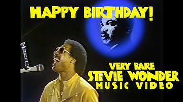 Stevie Wonder - Happy Birthday - Rare Music video