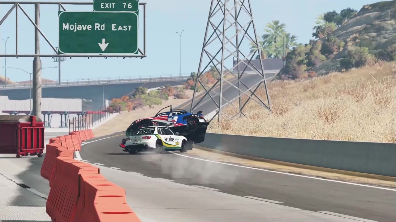 Realistic Racing Crashes #2 | BeamNG.Drive - YouTube