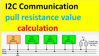 I2C Pull up resistance value calculation | i2c communication