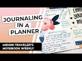 Midori Traveler's Notebook | Journal with me | Weekly spread | Ep #3