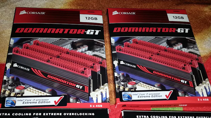 Corsair Dominator GT CMT12GX3M3A2000C9 12GB (Unboxing)