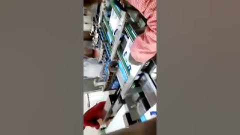 Automatic beer tin can side pushing cartoning machine running video