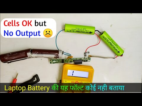 How to repair laptop battery BMS circuit (No Output)
