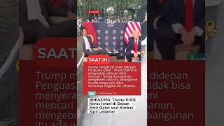 G7 Evian 2026: Trump Sebut Israel Terlalu Banyak Bunuh Warga Sipil di Lebanon
