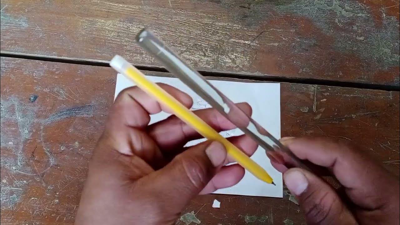 ATTRACTION BETWEEN TWO POLE OF PLASTIC ROD AND GLASS ROD RUBBING WITH