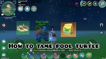 HOW TO TAME POOL TURTLE |UTOPIA ORIGIN | PVE 702 #utopia #pve702