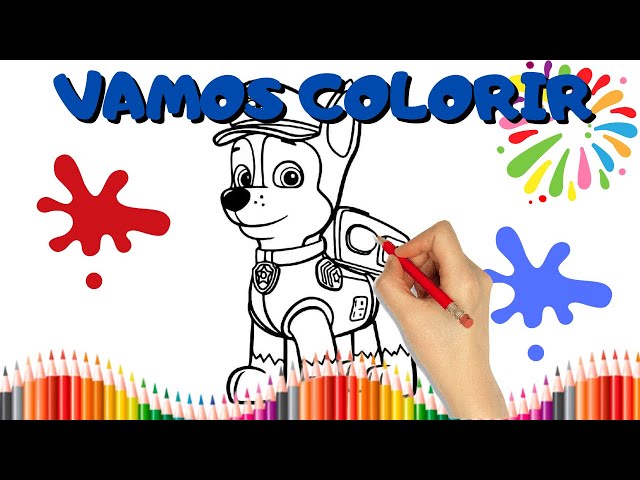 Desenhos da Patrulha Canina para colorir - Bora Colorir