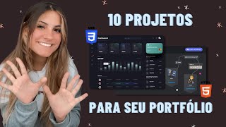 10 ideias de projetos em HTML e CSS para adicionar no portfólio!