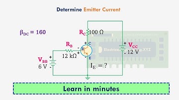 How to Calculate Emitter Current in a Transistor | Full BJT Biasing Tutorial