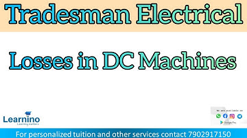 Losses in DC Machine, Power Flow Diagram, Tradesman Electrical