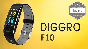 Diggro F10 Smart Bracelet Bluetooth 4 - Q8S Smartband - Unboxing
