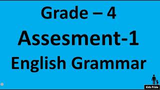 Assessment 1 grammar class 4 | class 4 English Grammar assignment-1 | 4th class Grammar