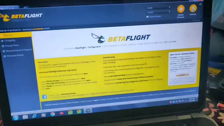 ESC Calibration of all betaflight software contains flightcontroller .
