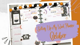 Work Planner Setup For October//Combining Monthly & Dashboard Layouts