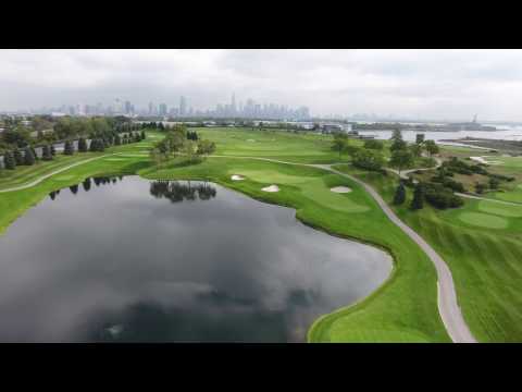 Liberty National Golf Club Flyover with Drone
