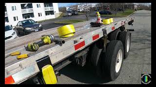 Tips for new flatbed operators and putting straps on trailer winches!