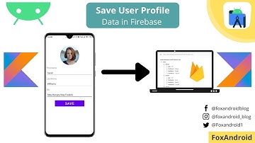 Save User Profile Data in Firebase || Save User Profile Picture in Realtime Database || Kotlin