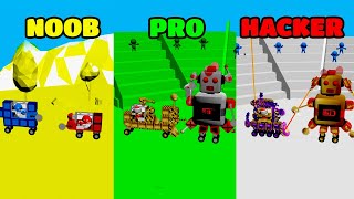Truck Wars Gameplay - NOOB vs PRO vs HACKER (iOS/Android) screenshot 4