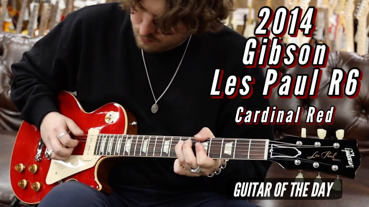 Blikkenslager Bulk Skjult 2014 Gibson Les Paul R6 Cardinal Red | Guitar of the Day - YouTube