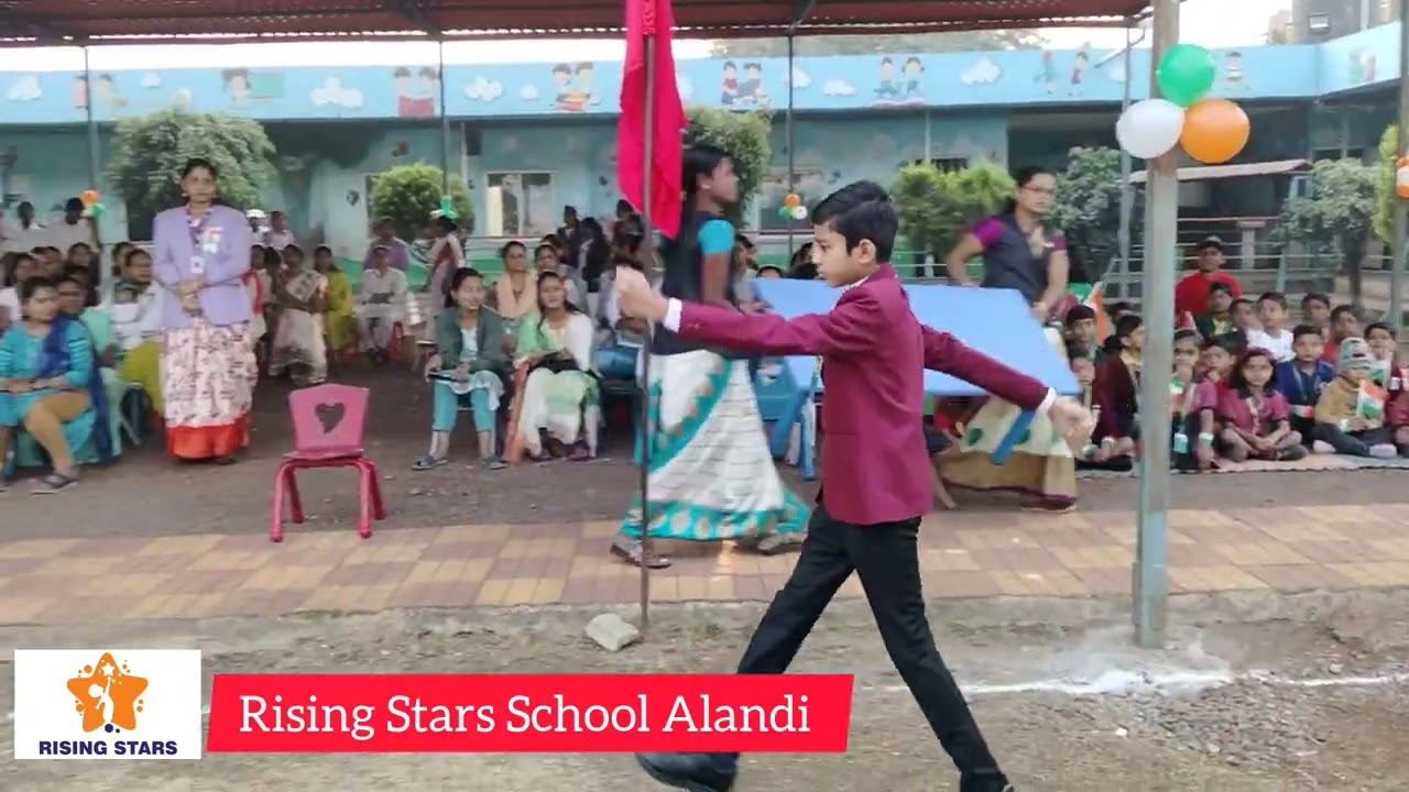 REPUBLIC DAY CELEBRATION AT RISING STARS SCHOOL ALANDI #school #repblicday