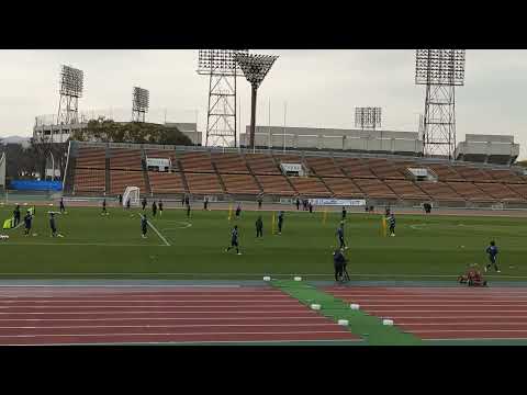サッカー日本代表U23公開練習、トレーニング3。2024年3月19日