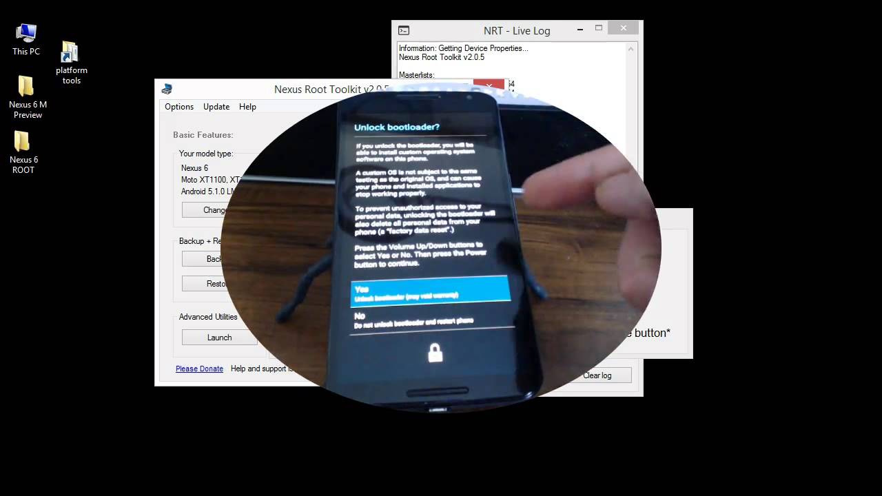 Nexus スマートフォンまたはタブレットを root 化する方法