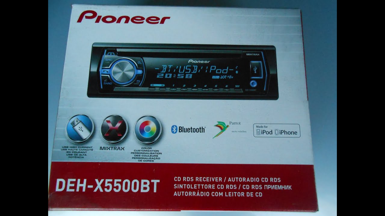 Pioneer DEH X5500Bt YouTube