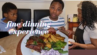 SERVING FOOD TO MY BOYS THE RESTAURANT STYLE /STEAK /FOODIES