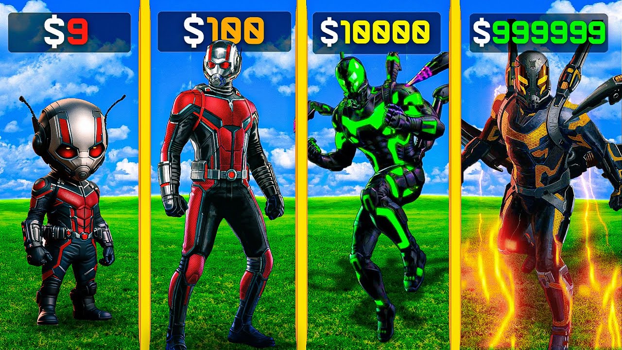 Upgrading $1 Ant-Man to $1,000,000,000 Ant-Man in GTA 5 !