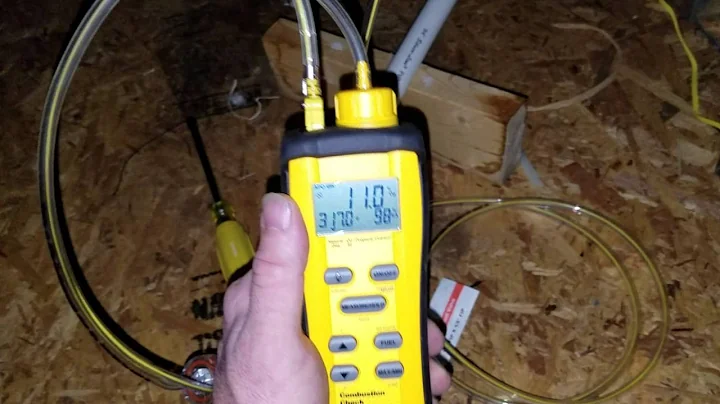 Combustion test to determine if the heat exchanger is cracked