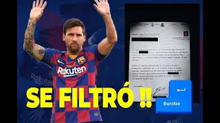 SE REVELÓ EL BUROFAX  con el que LIONEL MESSI RENUNCIA AL BARCELONA by RevolQuant 42 views 3 years ago 47 seconds