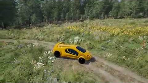 Racing in Meadow Environment in Unity