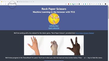 Rock Paper Scissors - TensorFlow.js Tour