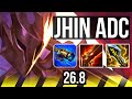 JHIN & Senna vs MISS FORTUNE & Blitzcrank (ADC) | KR Master | 26.8
