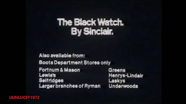 SINCLAIR BLACK WATCH  TV ADVERT  sinclair zx spectrum zx81  sinclair c5  THAMES TELEVISION  HD 1080P
