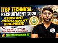 ITBP Technical Recruitment 2026 | Assistant Commandant | Salary &amp; Allowance | Detailed Notification