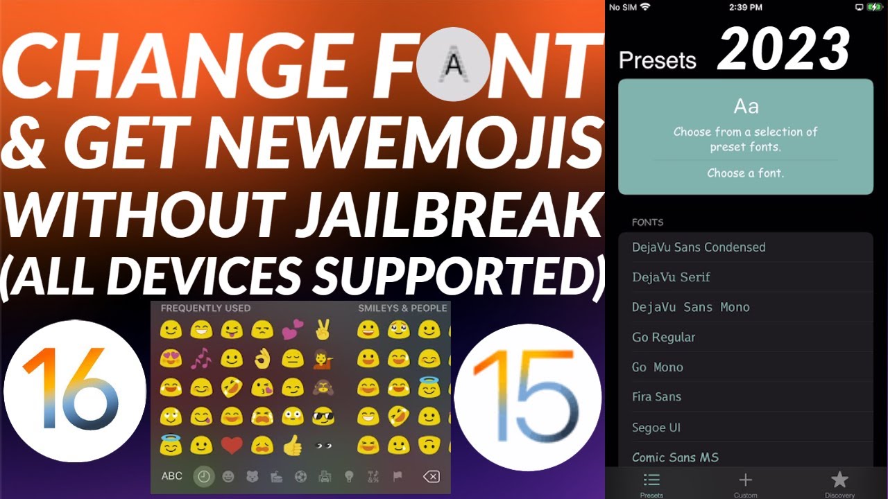 How to change Font & add new Emojis without Jailbreak on iOS 16/15 | All Devices | Easy Guide | 2023