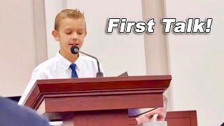 First Talk In Church!