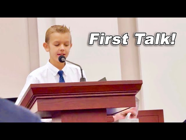 First Talk In Church! class=