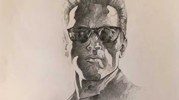 Come With Me if You Want to Live.  Graphite on cartridge paper. Terminator 2.
