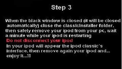 Install AUTOMATICALLY ipod classic´s interface on ipod video