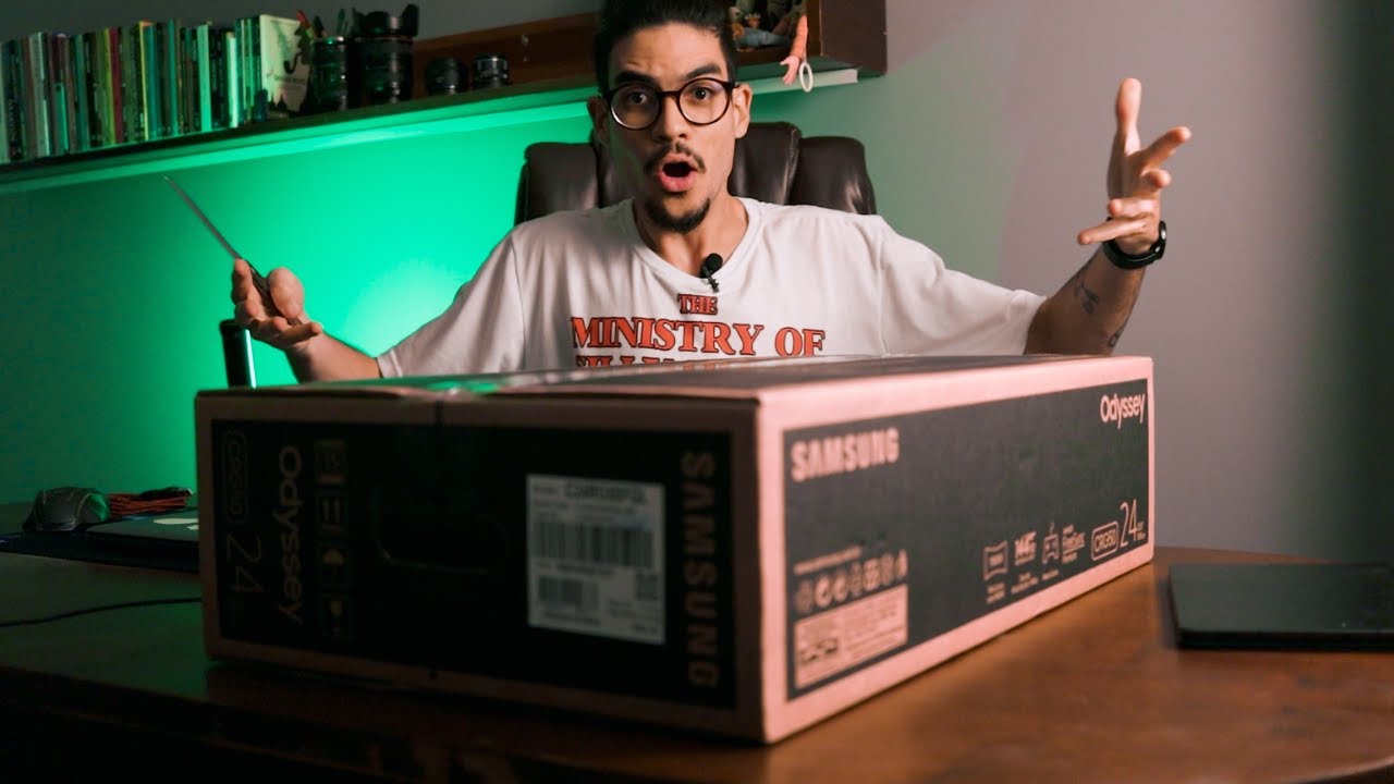 FINALMENTE COMPREI UM MONITOR - UNBOXING E TESTES - YouTube