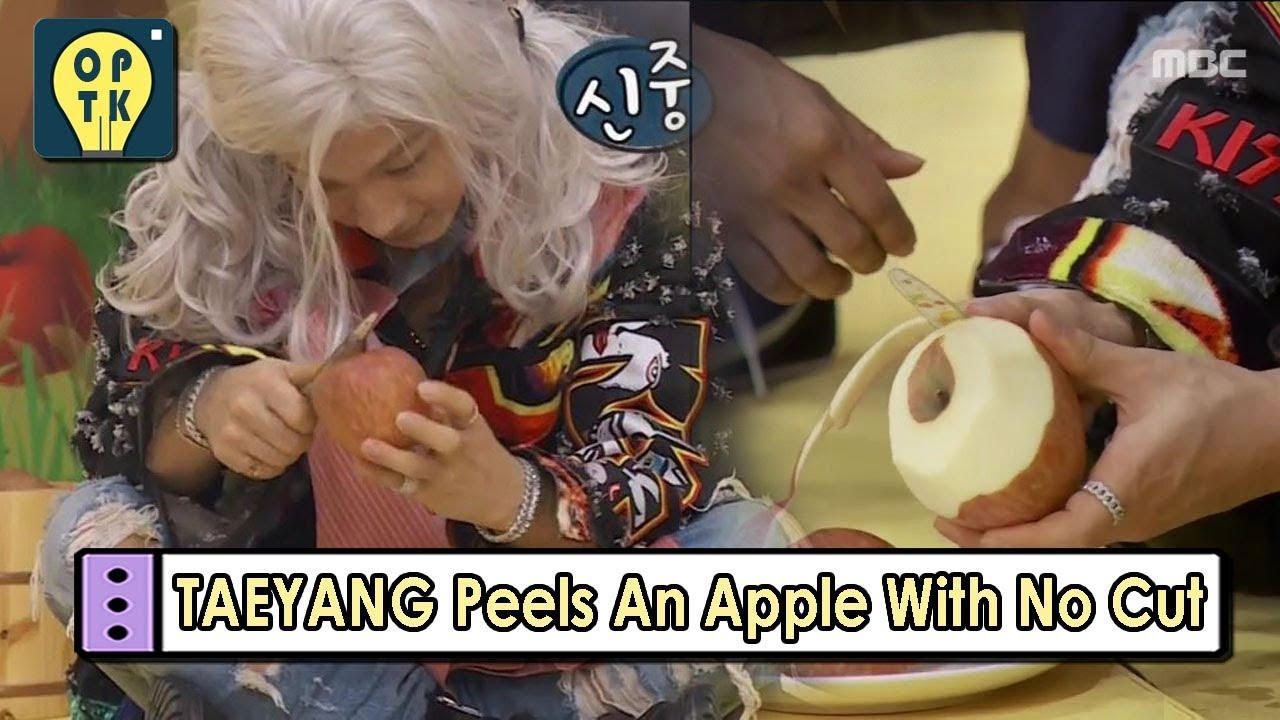 [Oppa Thinking - TAEYANG (BIGBANG)] He Peels An Apple With No Cut!! 20170828