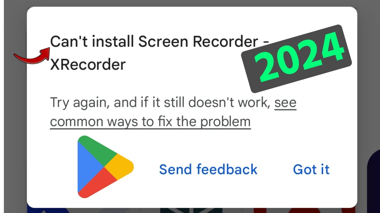 Can't install app play store | How to fix can't install app in play ...