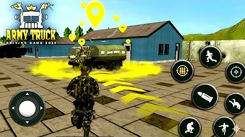 🪖Military Truck Game Simulator || truck wala game #truckgame #gaming 