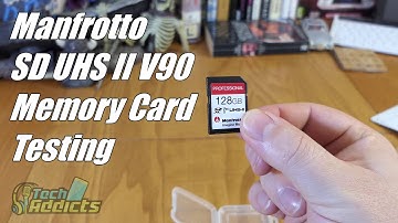 Manfrotto SD UHS II V90 Memory Card Testing