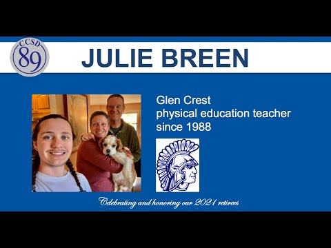 Celebrating Julie Breen, physical education teacher at Glen Crest Middle School